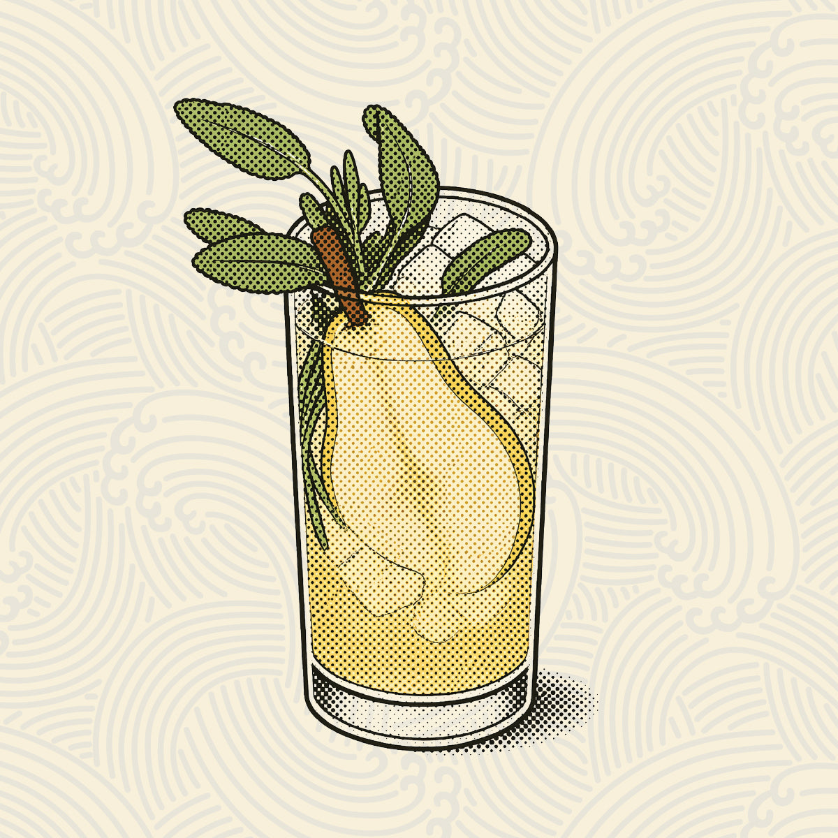 Pear & Sage Gin Fizz