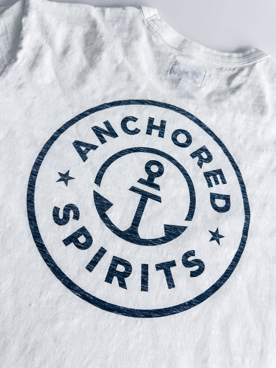 Anchored Spirits Beach Tee
