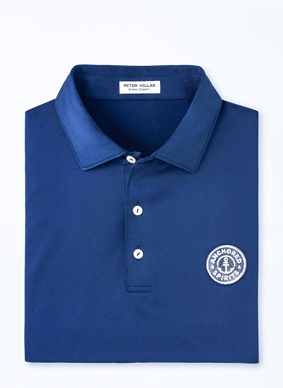 Anchored Spirits Embroidered Performance Jersey Polo