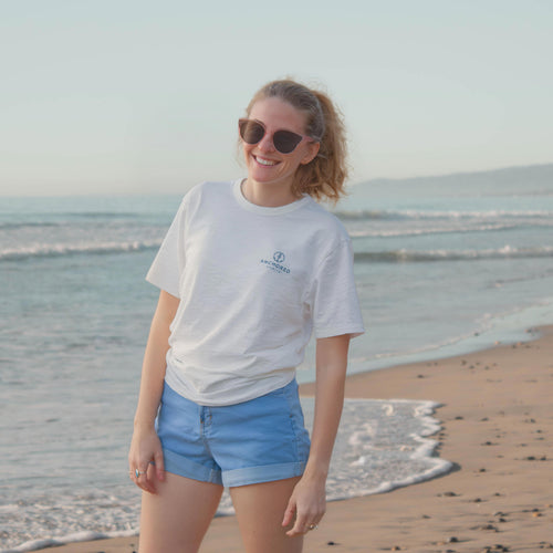 Anchored Spirits Beach Tee