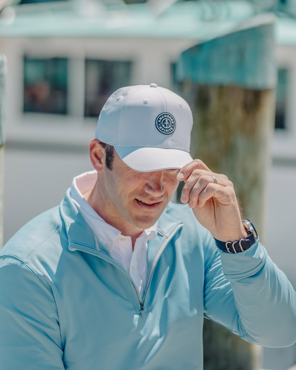 Anchored Spirits Circle Hat